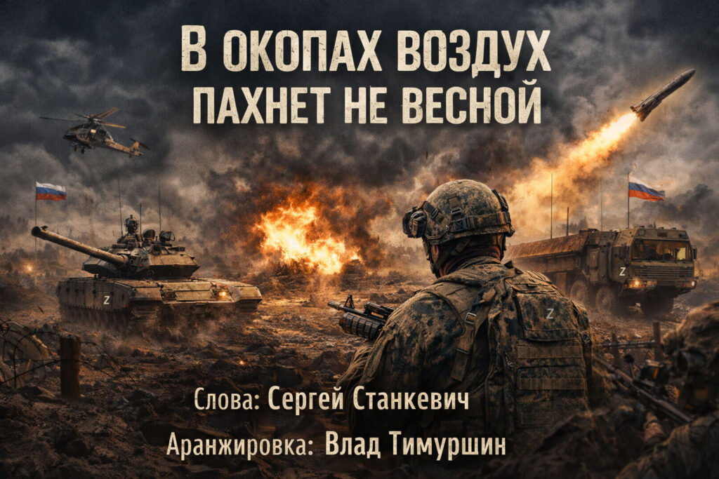 В окопах воздух пахнет не весной, СВО песня стихи