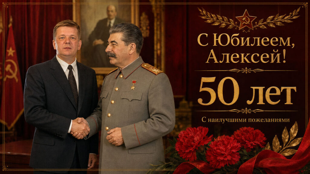 Алексей с Юбилеем 50 лет поздравление от родителей сыну