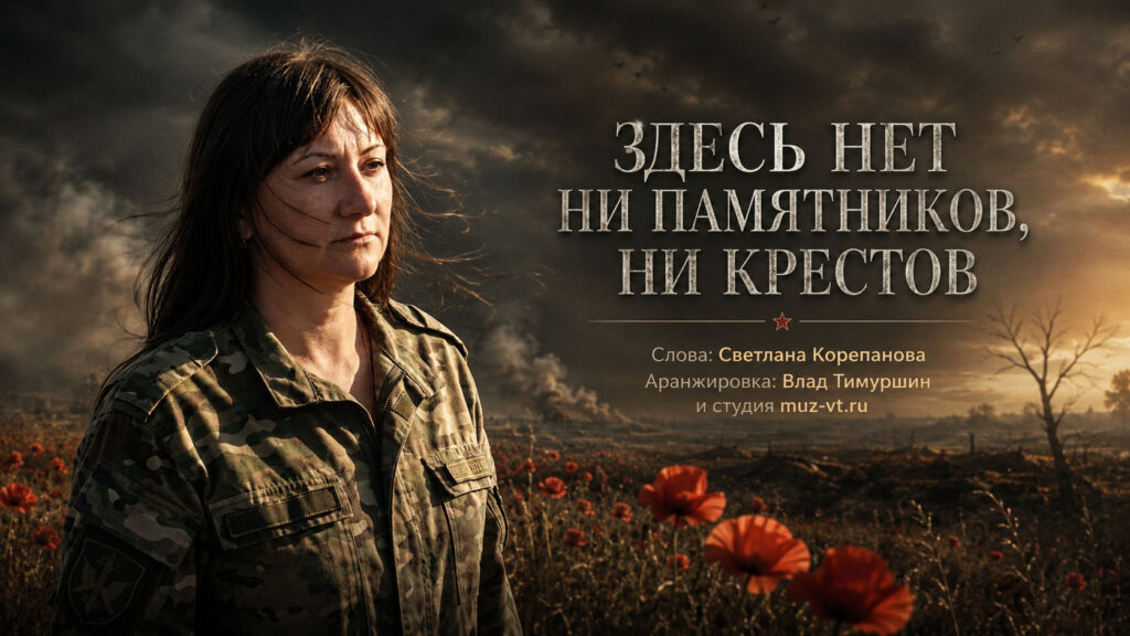 Здесь нет на памятников ни крестов. ✍ Слова (на фото): Светлана Корепанова (член Союза писателей России, Московского Союза писателей). Аранжировка: Влад Тимуршин