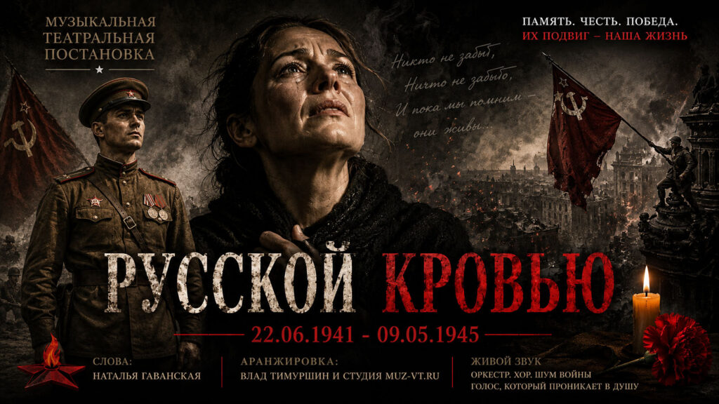 Русской кровью песня стихи о ВОВ