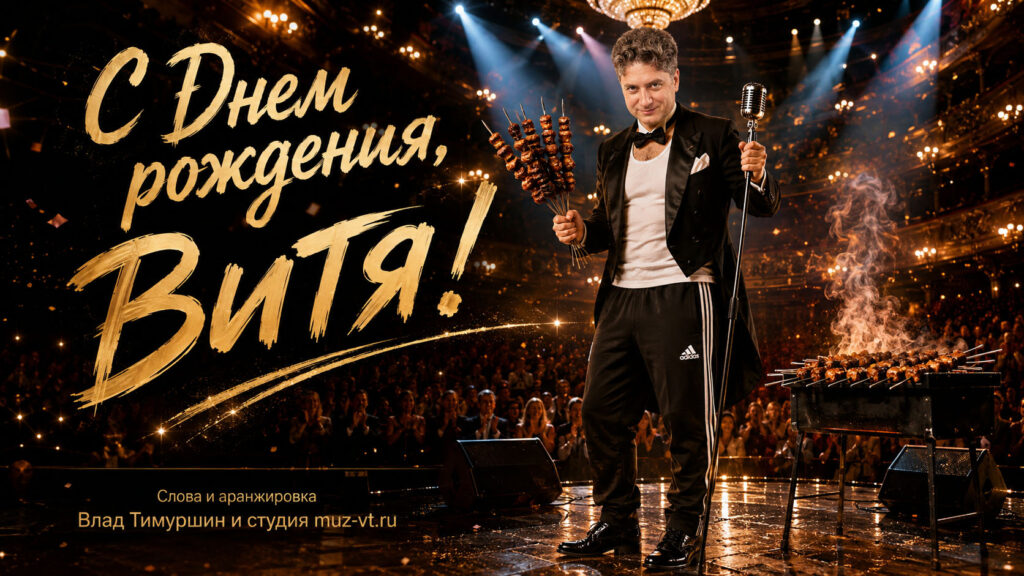 С днем рождения Витя песня стихи