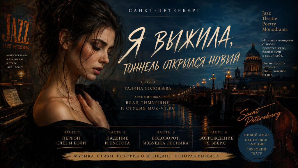 Я выжила, тоннель открылся новый Lazz театр Галина Соловьева Аранжировка Влад Тимуршин и студия muz-vt.ru
