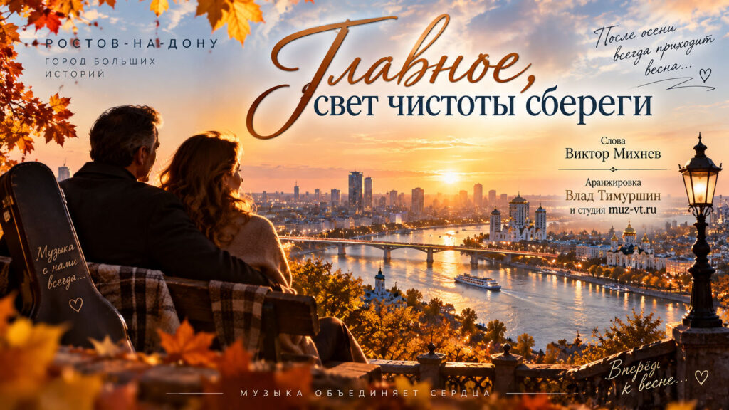 Главное, свет чистоты сбереги Слова Виктор Михнев Аранжировка Влад Тимуршин и студия muz-vt.ru